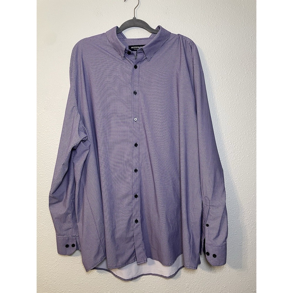 Mizzen And Main Performance‎ Dress Shirt Button Down 2xl Classic Purple